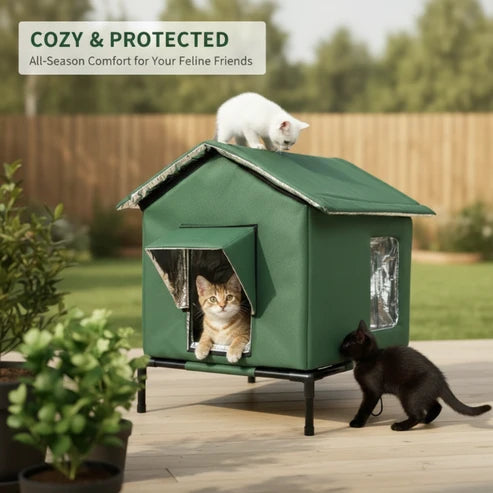 Insulated Outdoor Cat House