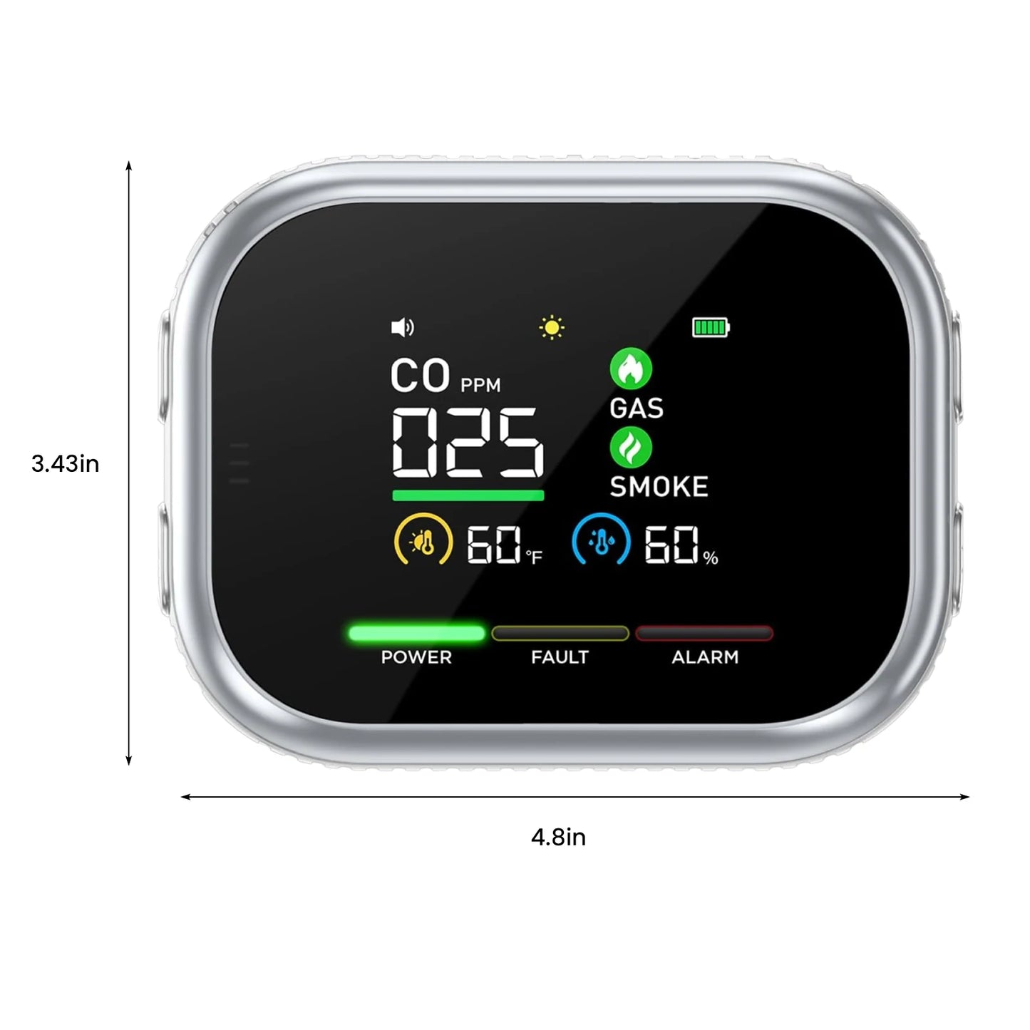 5-in-1 Smart CO Safety Monitor