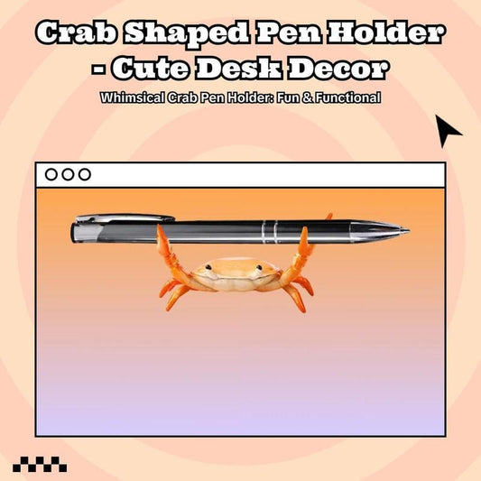 Funny Cute Crab-Shaped Pen Holder
