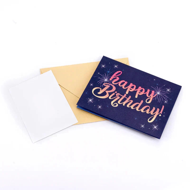 3D Musical Birthday Pop-Up Cake Card with Lights