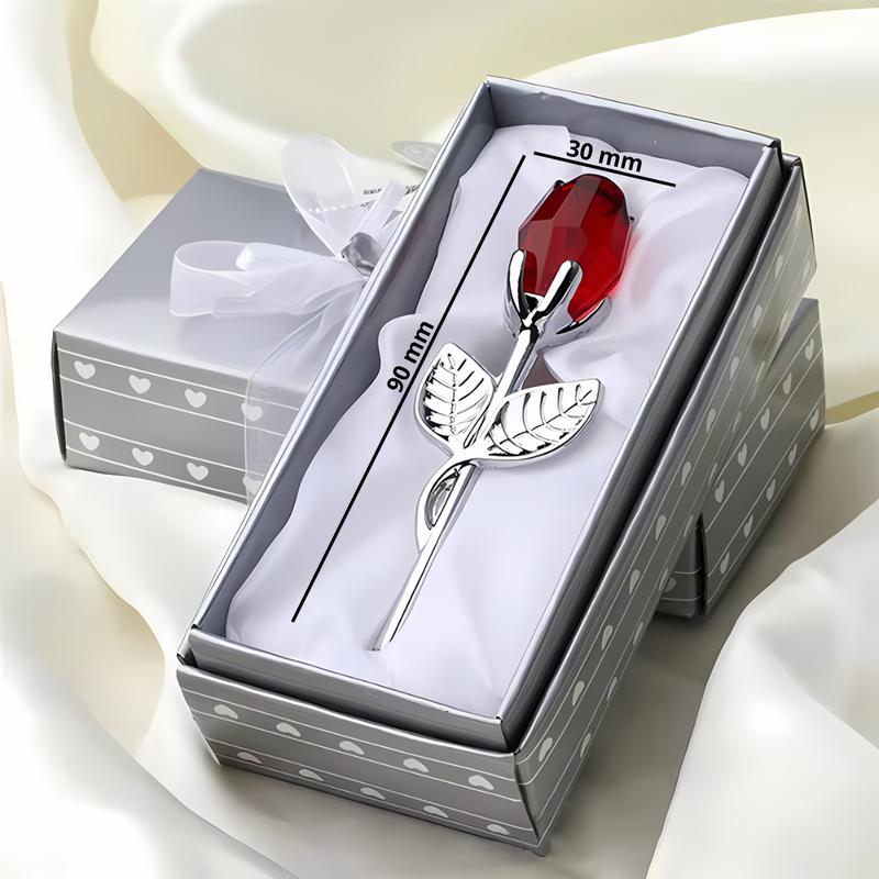 Eternal Love Metal Crystal Rose