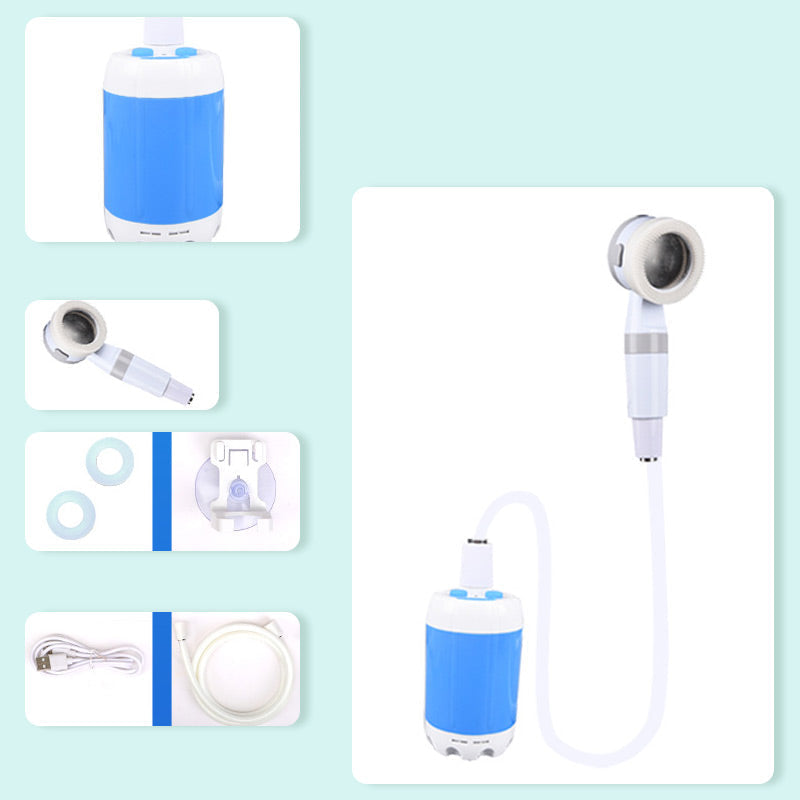 Portable Camping Shower with Rechargeable Water Pump