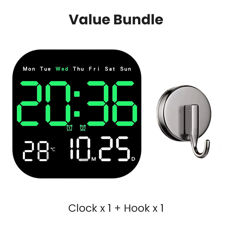 Multifunctional Digital Alarm Clock with Remote Control and Temperature Display