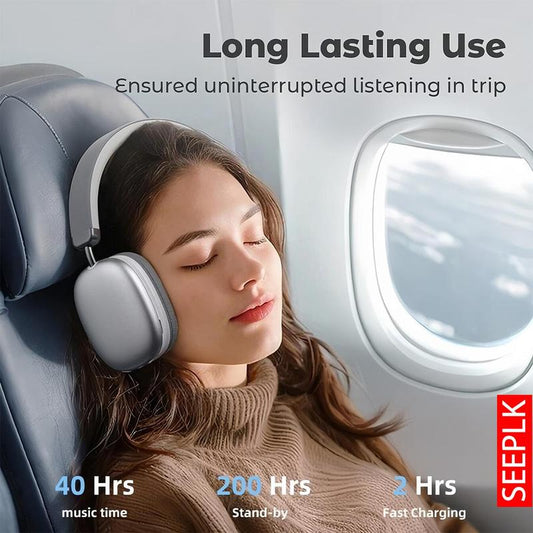Wireless Bluetooth Headphones with 40-Hour Playtime & 360° Sound