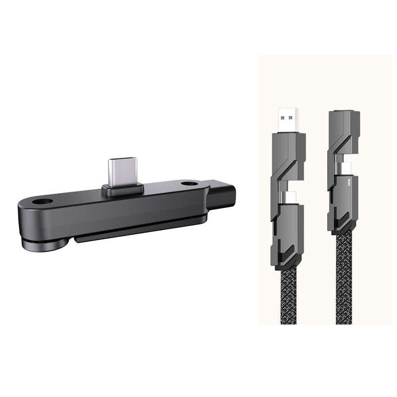 240W Fast Charging Adapter with 360° Foldable Phone Stand