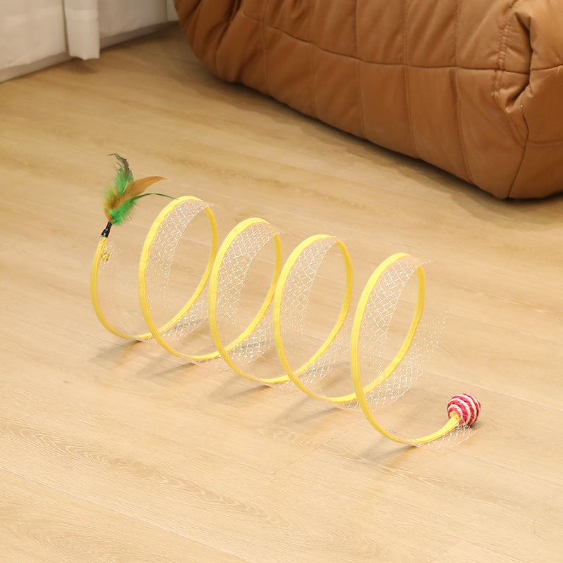 Cat Coil Interactive Tunnel Toy