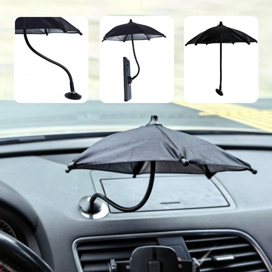 Magnetic Phone Umbrella Sunshade with Adjustable Gooseneck