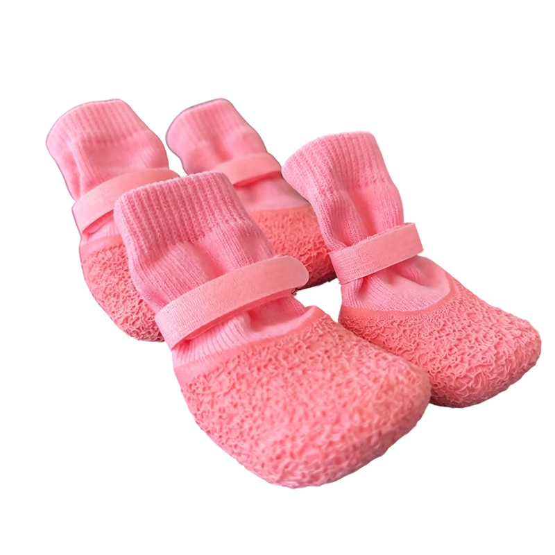Anti-Slip Waterproof Dog Boots with Rubber Sole
