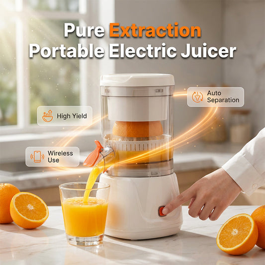Portable Electric Citrus Juicer with Pulp Separation