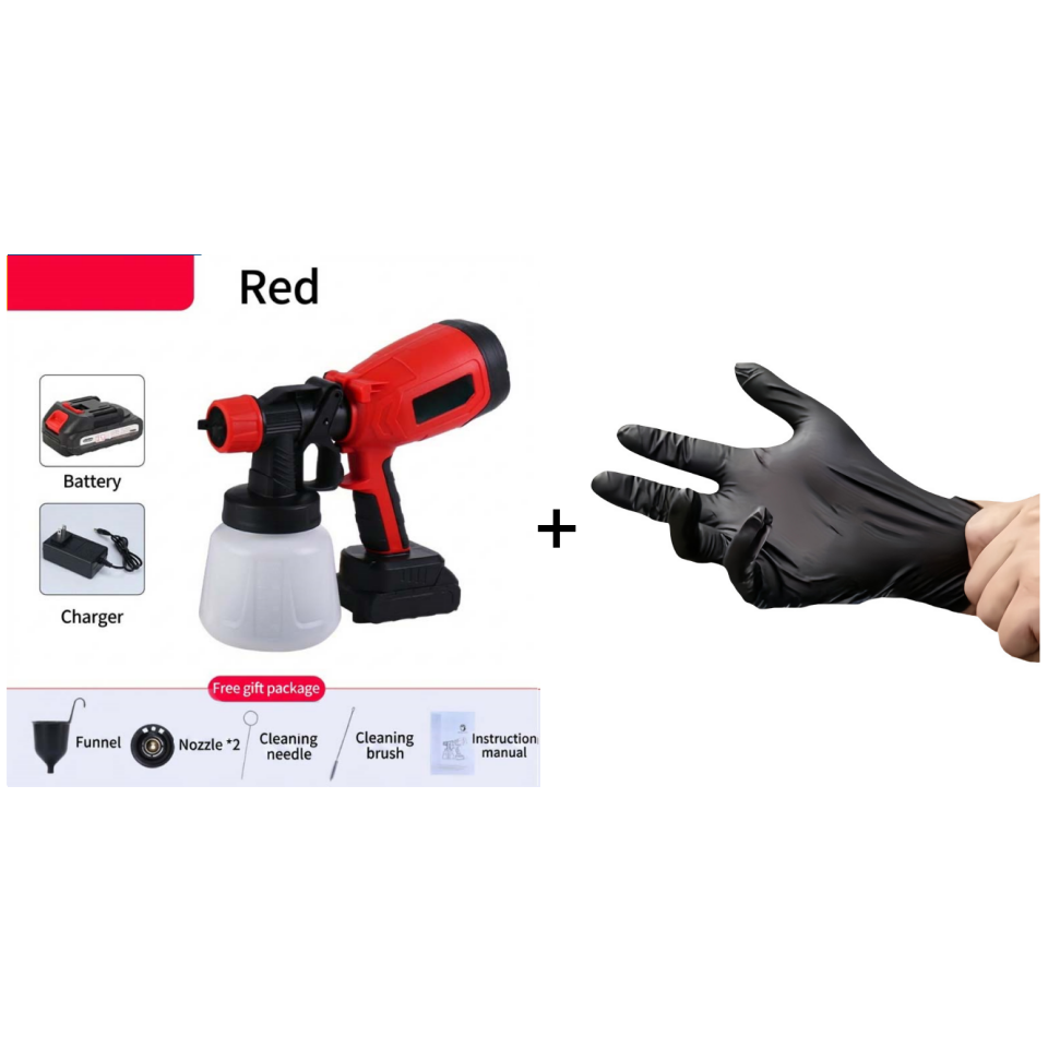 Cordless Paint Sprayer with 2 Batteries for Painting and Gardening