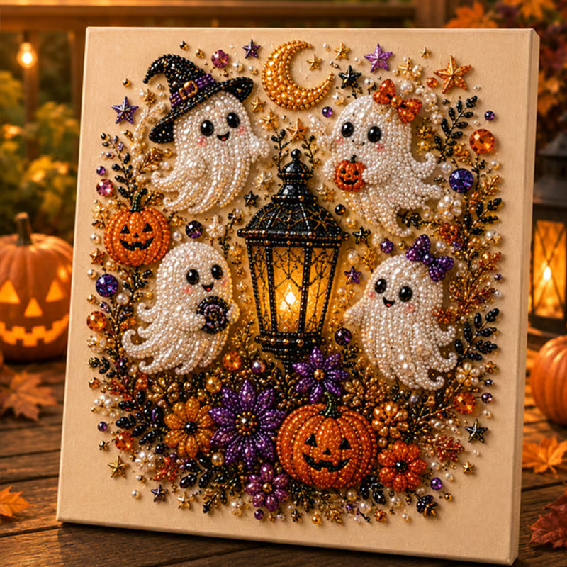 Halloween Ghost Pearl Art DIY Craft Kit