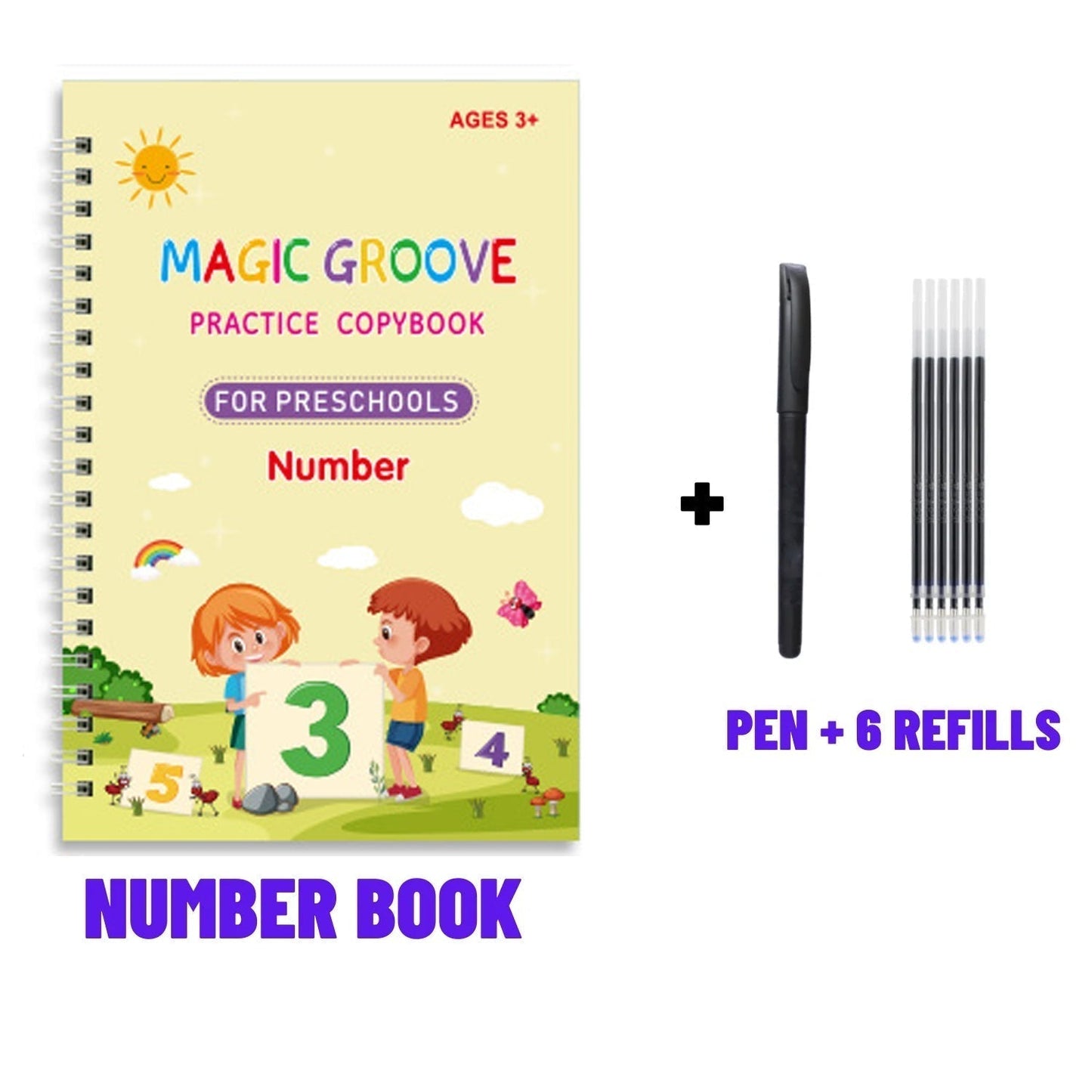 Children's Magic Copybooks Reusable Handwriting Practice Set