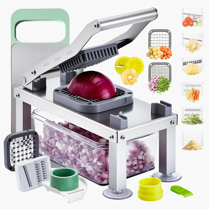 Multifunctional 9-Blade Food Chopper with Storage Container