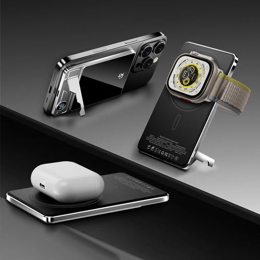 Dual Mode Magnetic 10000mAh Power Bank with Stand
