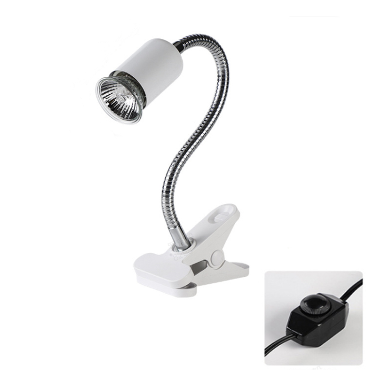 Reptile Heat Lamp Adjustable Gooseneck Clamp Ceramic Socket