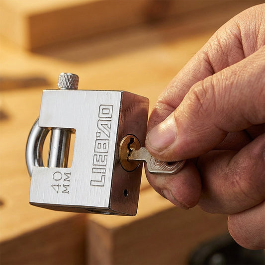 High-Security Shackle Lock for Garages and Motorcycles