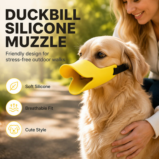 Cute Duck Bill Silicone Dog Muzzle