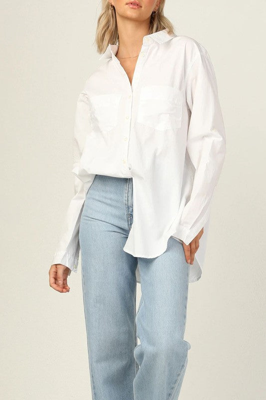 Classic Oversized Button Up