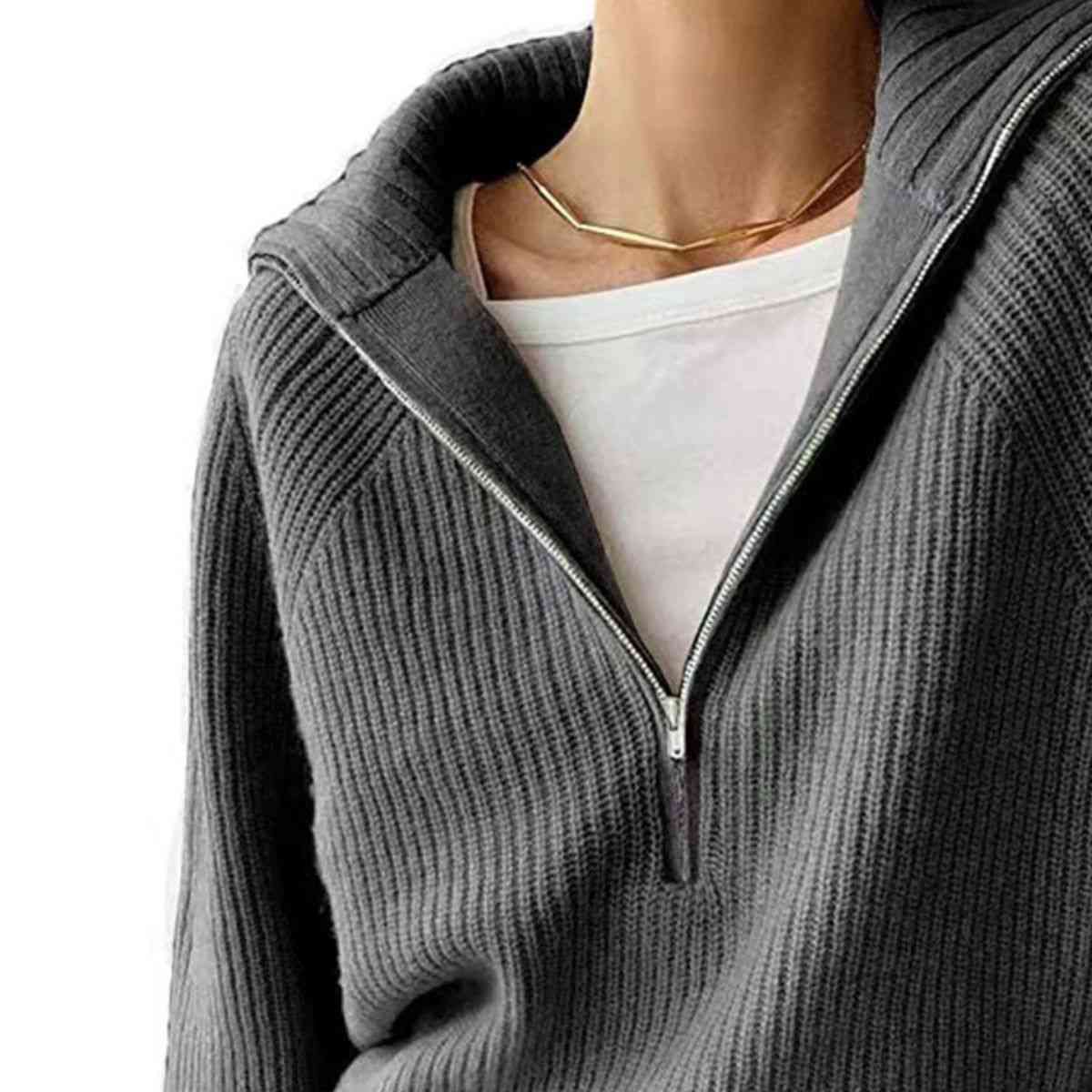 Ida 3/4 Zip Sweater