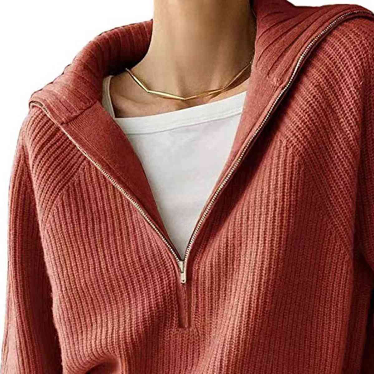 Ida 3/4 Zip Sweater