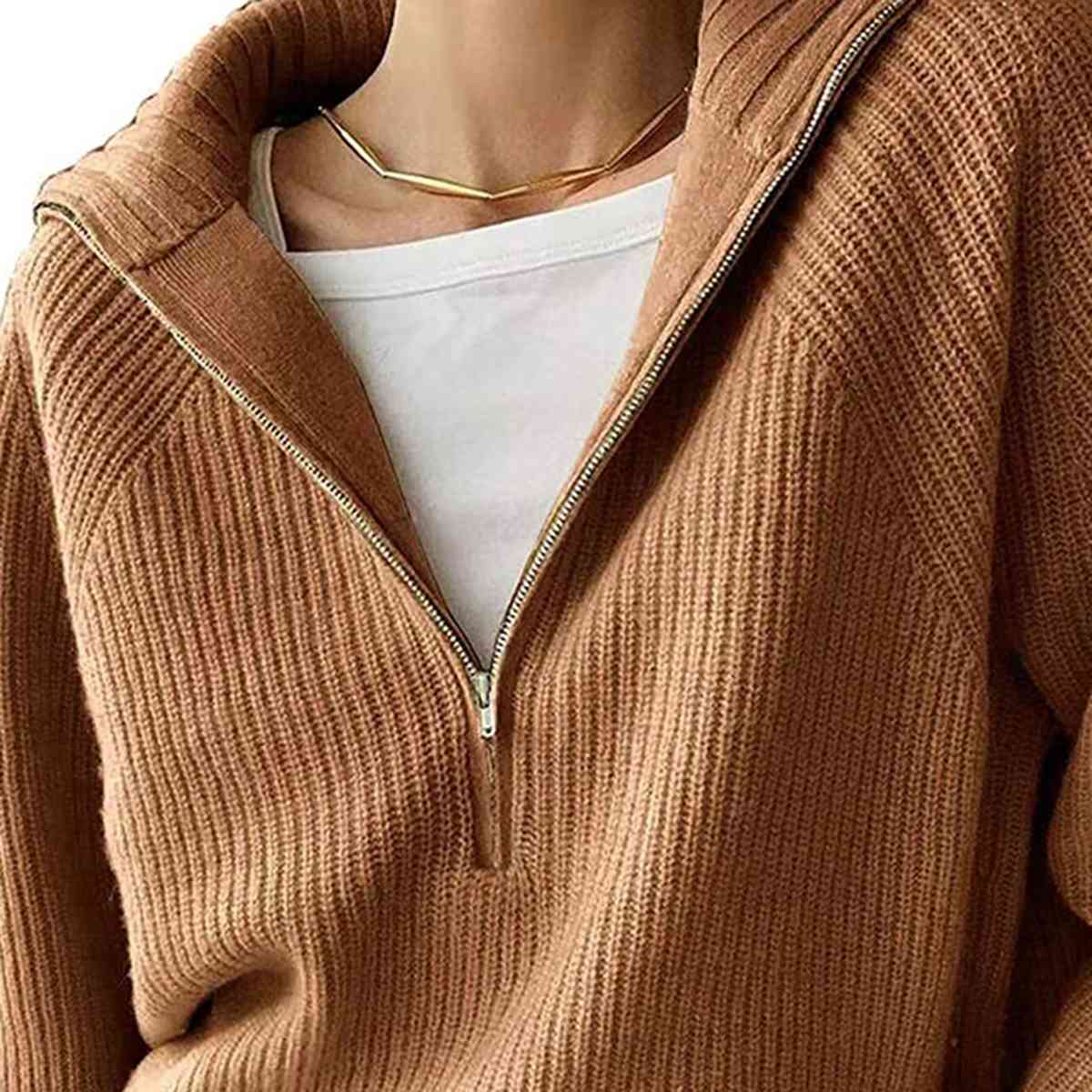 Ida 3/4 Zip Sweater