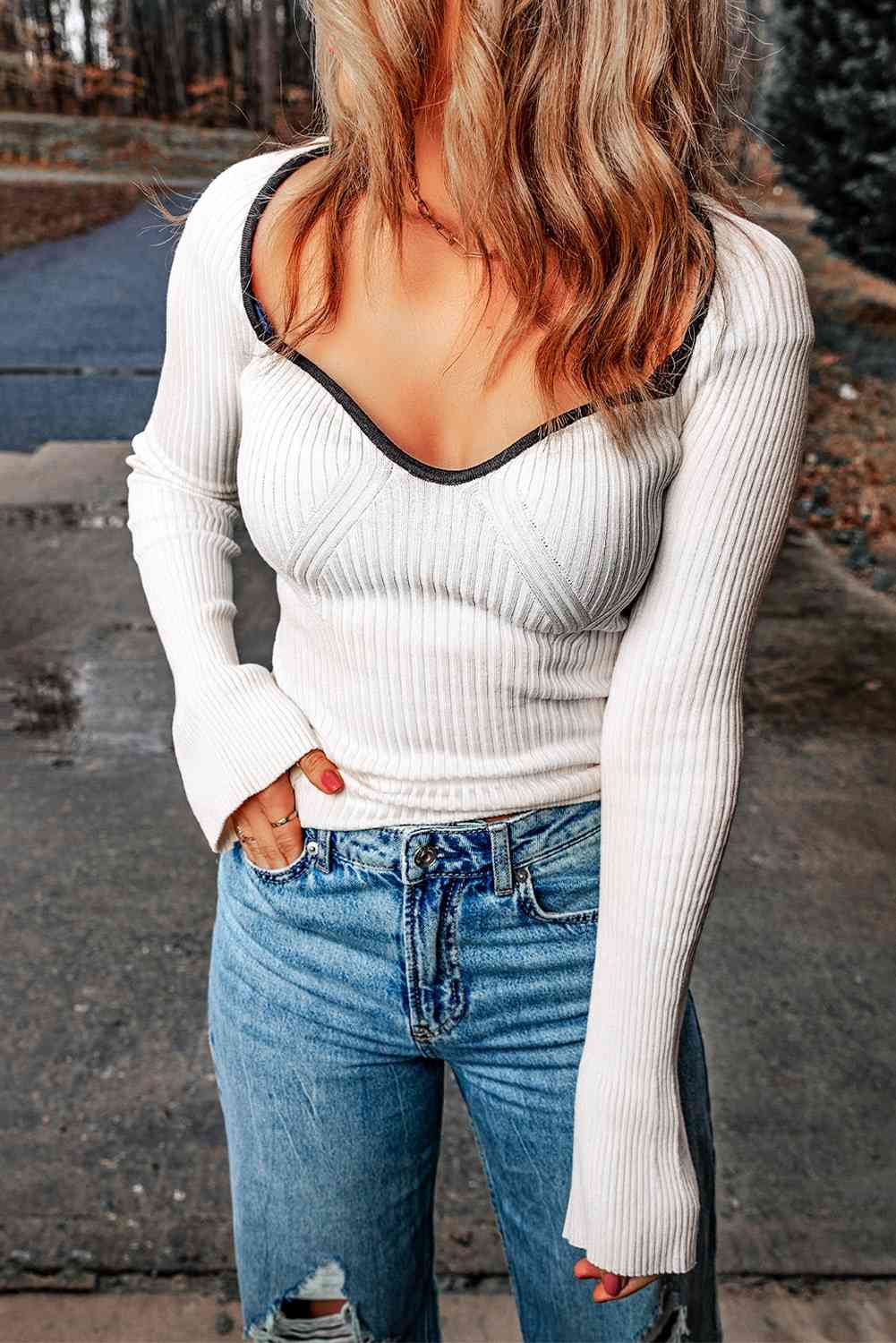 Mazie Sweetheart Neck Top