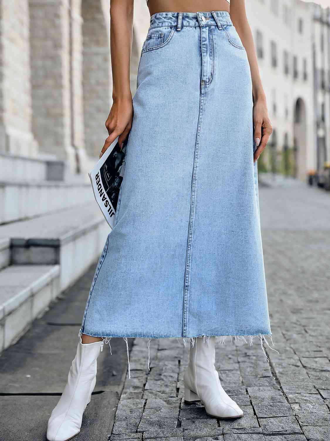 Leah Denim Skirt