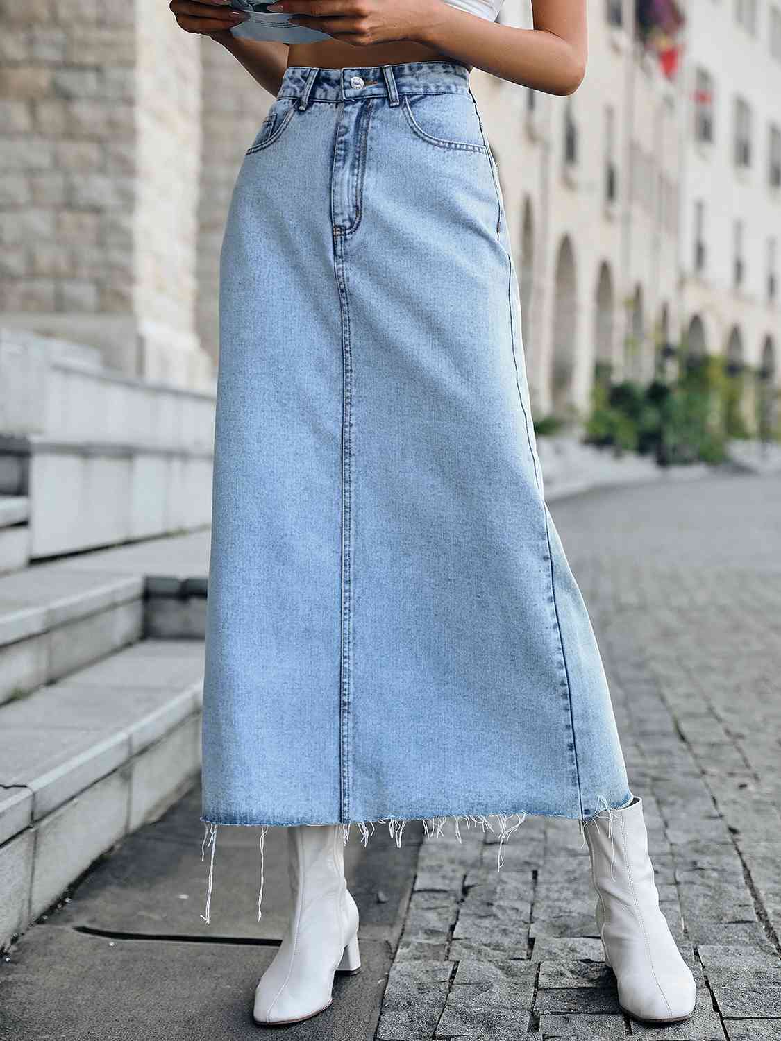 Leah Denim Skirt