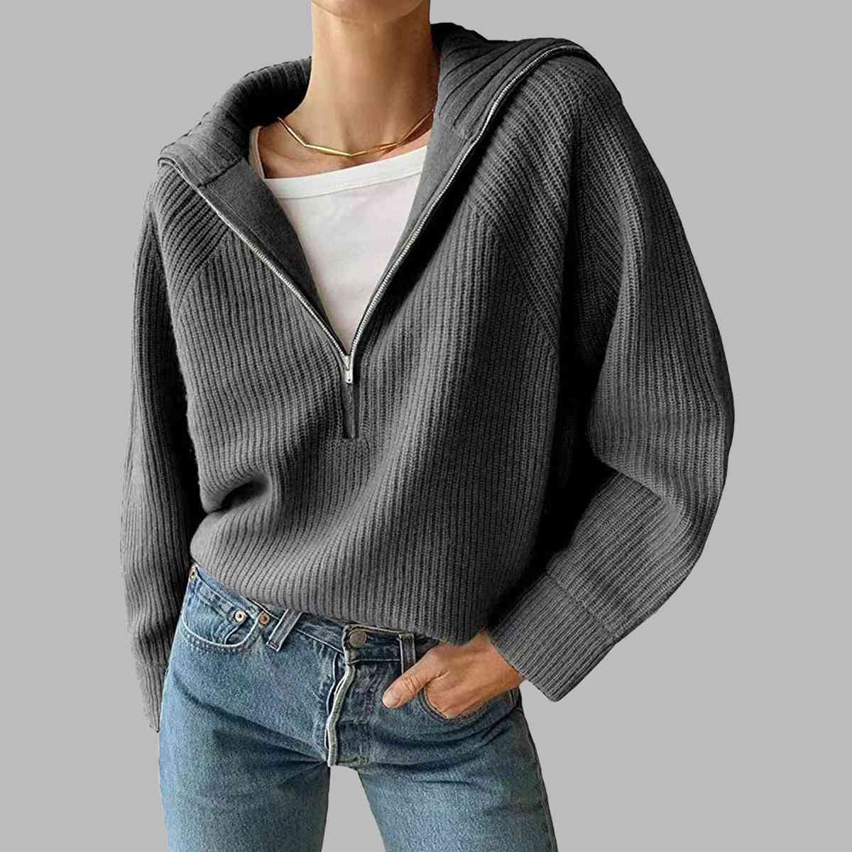 Ida 3/4 Zip Sweater
