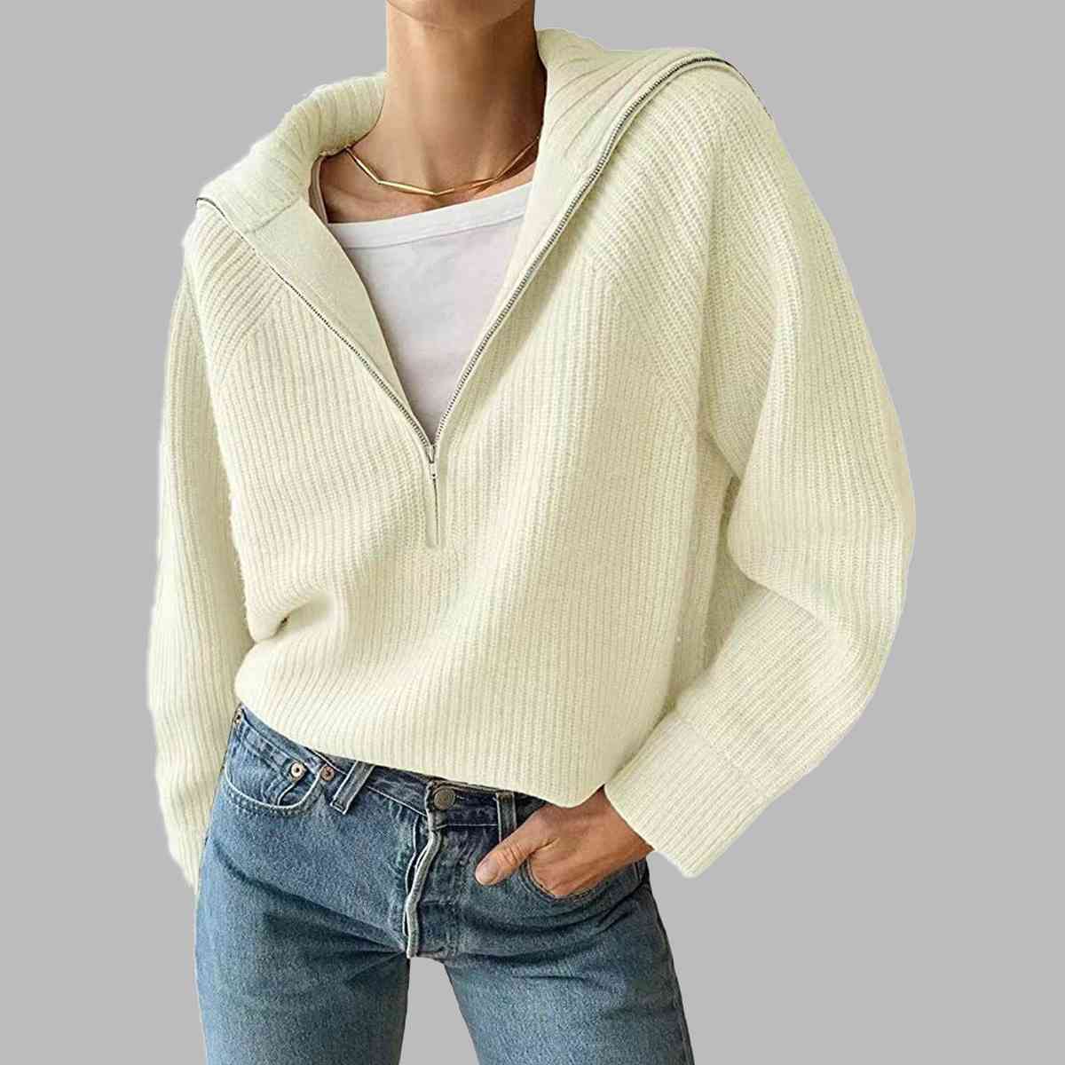 Ida 3/4 Zip Sweater