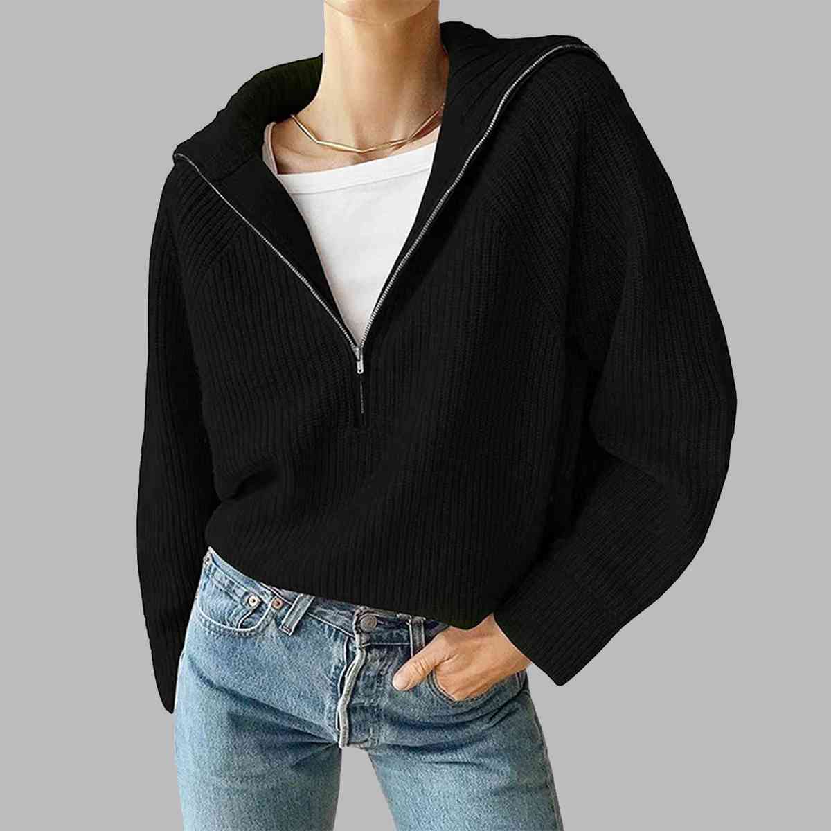 Ida 3/4 Zip Sweater