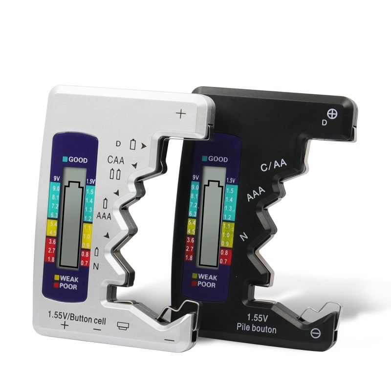 Battery Tester for C AA AAA D N 9V and Button Cells