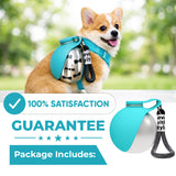 2-in-1 Portable Dog Water Bottle with Foldable Silicone Bowl