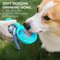 2-in-1 Portable Dog Water Bottle with Foldable Silicone Bowl