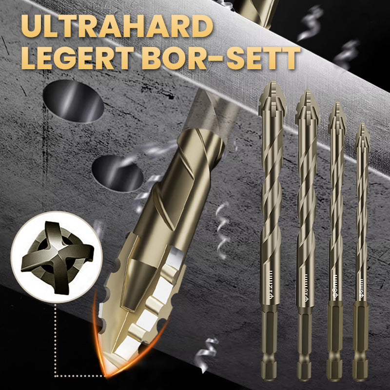 4-Flute Serrated Eccentric Drill Bit Set