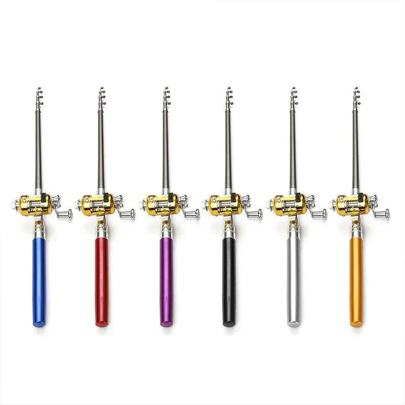 Compact Pocket Telescopic Fishing Rod and Reel Set