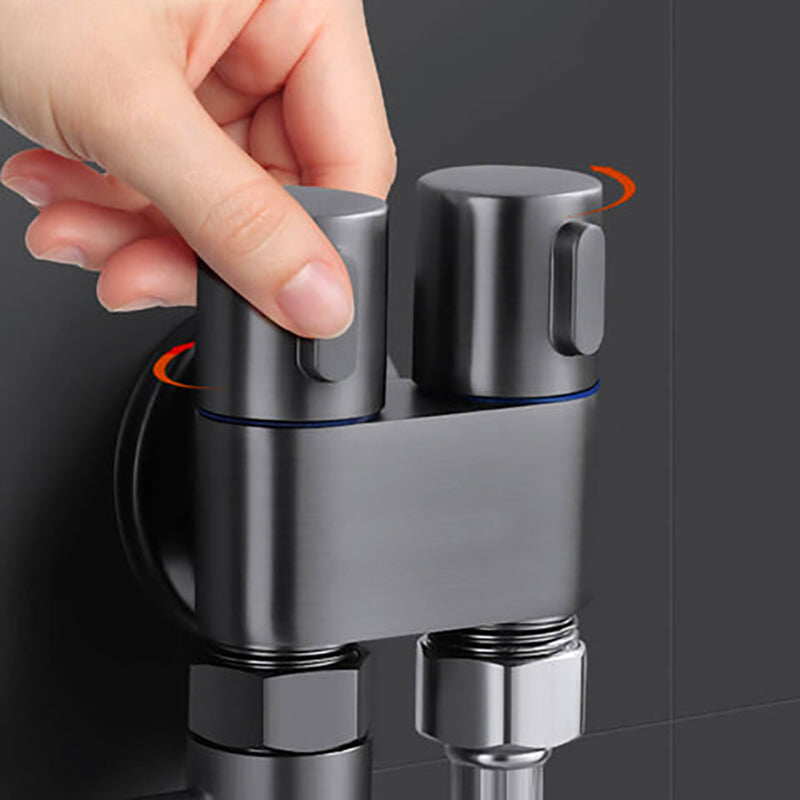 1-in-2-Out Dual Control Shower Valve Brass
