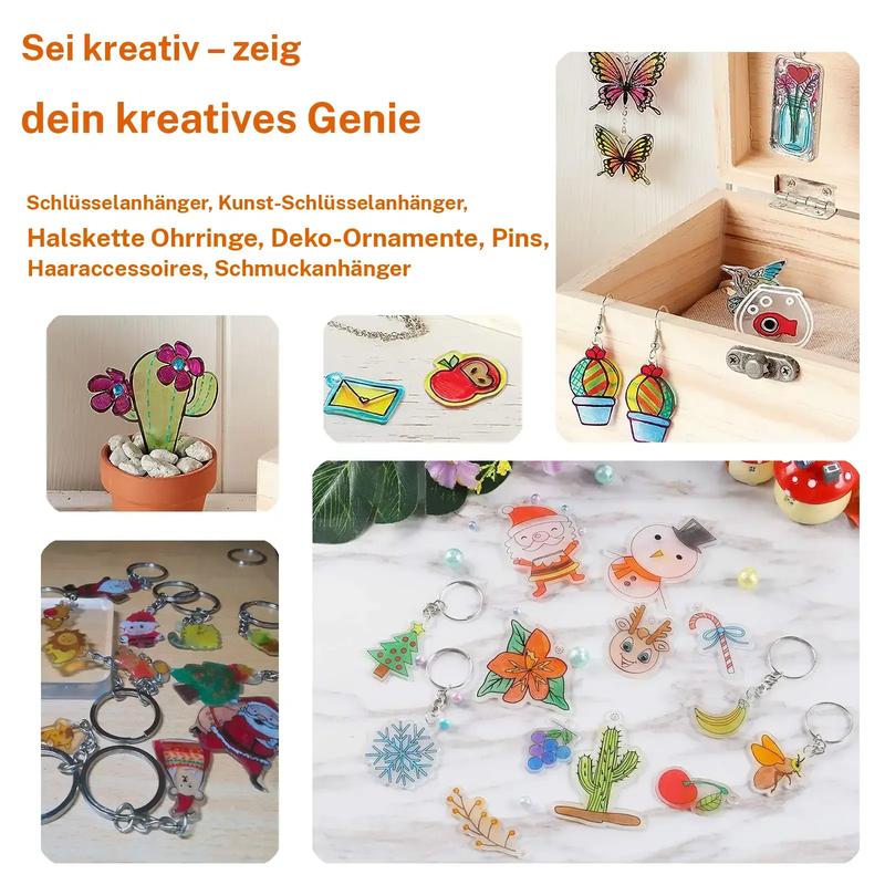 DIY Shrinky Dinks Keychain Craft Kit