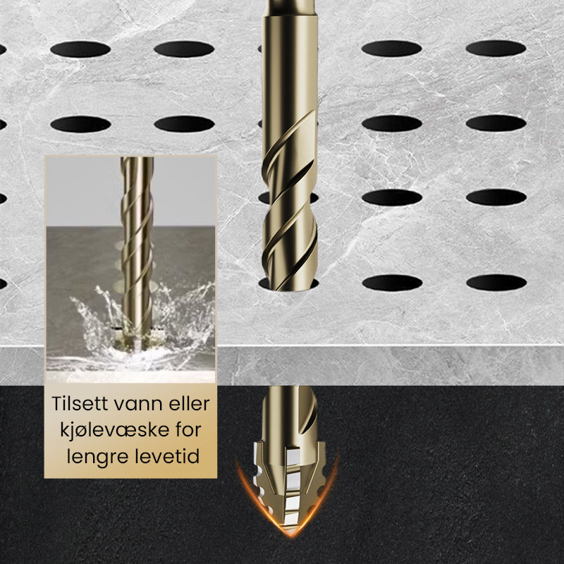 4-Flute Serrated Eccentric Drill Bit Set
