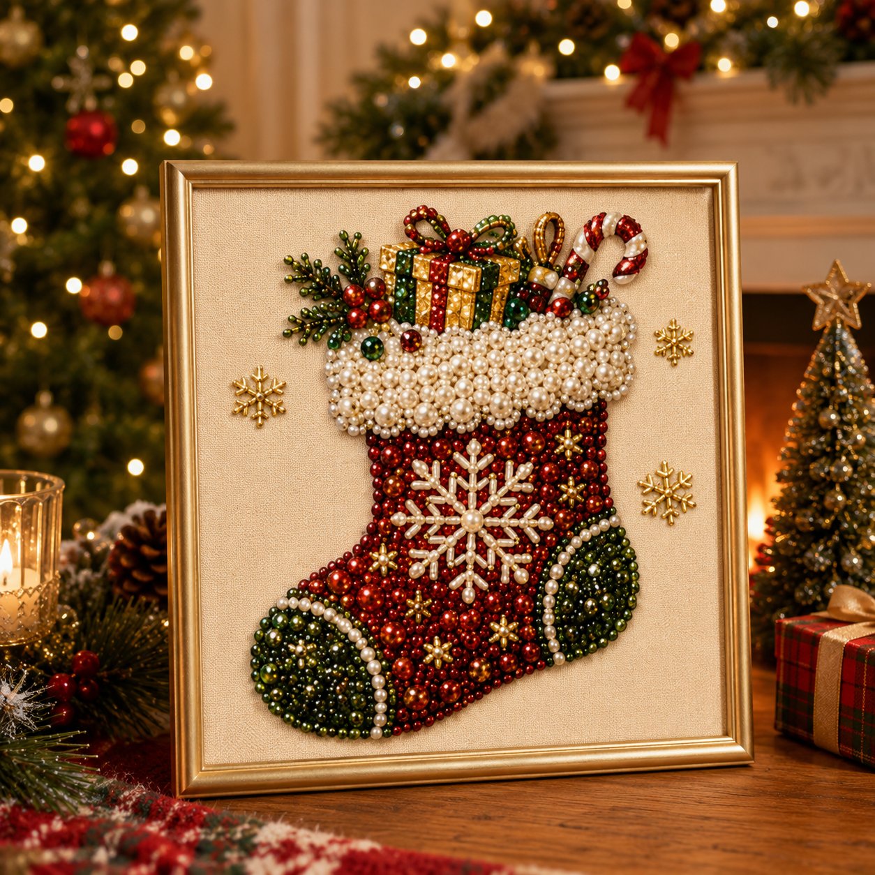 DIY Christmas Pearl Painting Art Kit