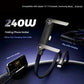 2-in-1 240W Fast Charging Cable with Foldable Phone Stand