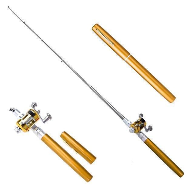Compact Pocket Telescopic Fishing Rod and Reel Set