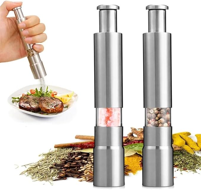 Stainless Steel Salt Pepper Spice Grinder
