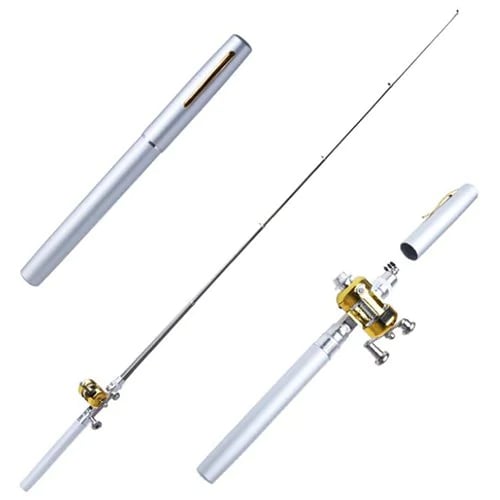 Compact Pocket Telescopic Fishing Rod and Reel Set
