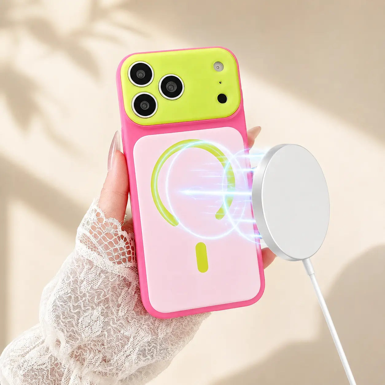 Dopamine Color Block MagSafe Case for iPhone 17 Pro Max