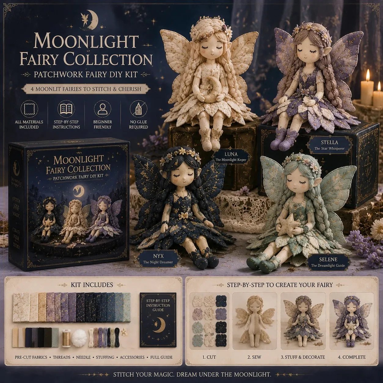 Fairy Patchwork DIY Sewing Craft Kit