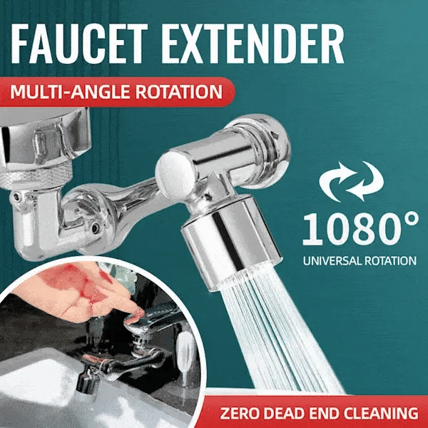 Universal 1440° Rotatable Sink Tap Adaptor Faucet Aerator Extension