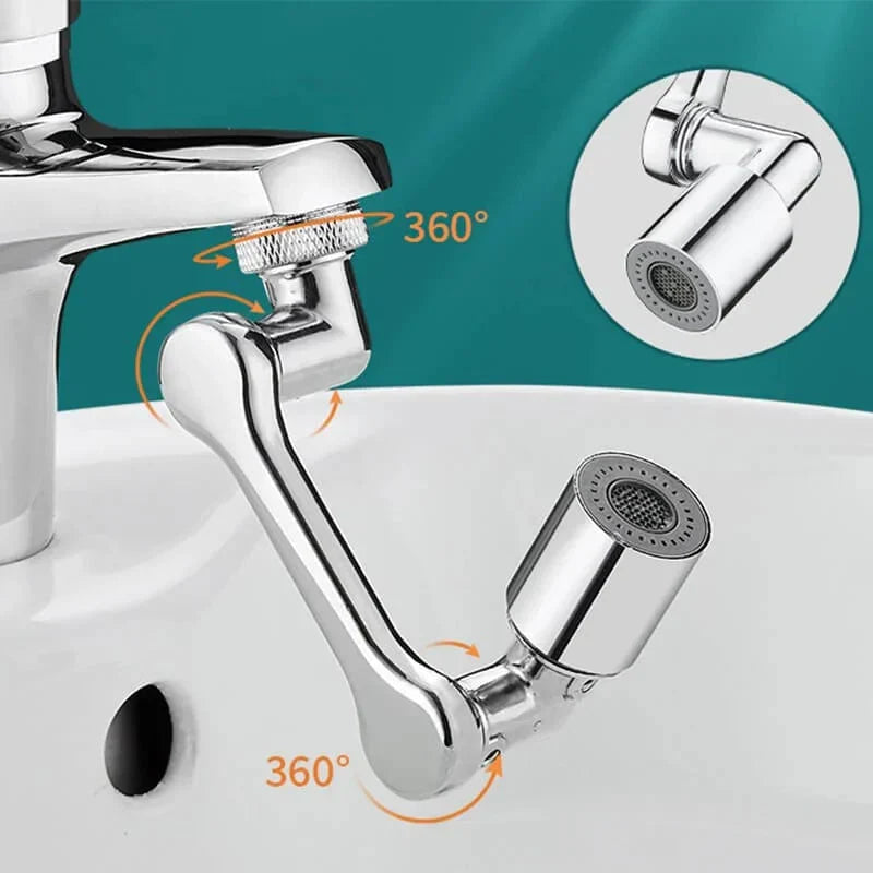 Universal 1440° Rotatable Sink Tap Adaptor Faucet Aerator Extension