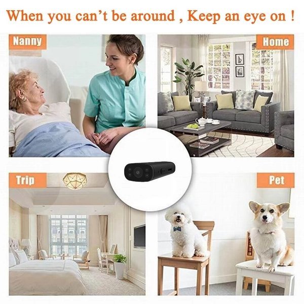 Wireless WiFi Security Camera 1080P HD Night Vision Motion Detection
