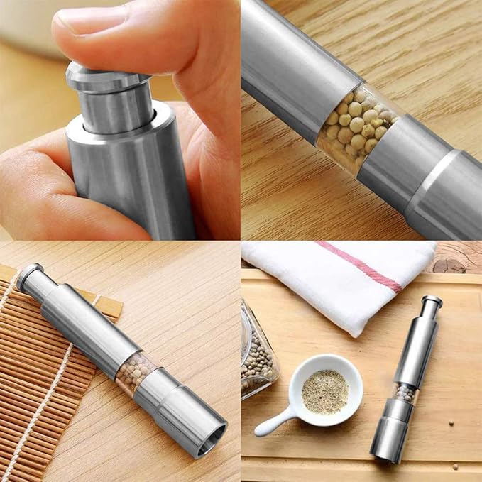Stainless Steel Salt Pepper Spice Grinder